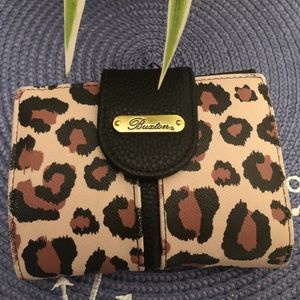 Buston Leopard Trifold Wallet